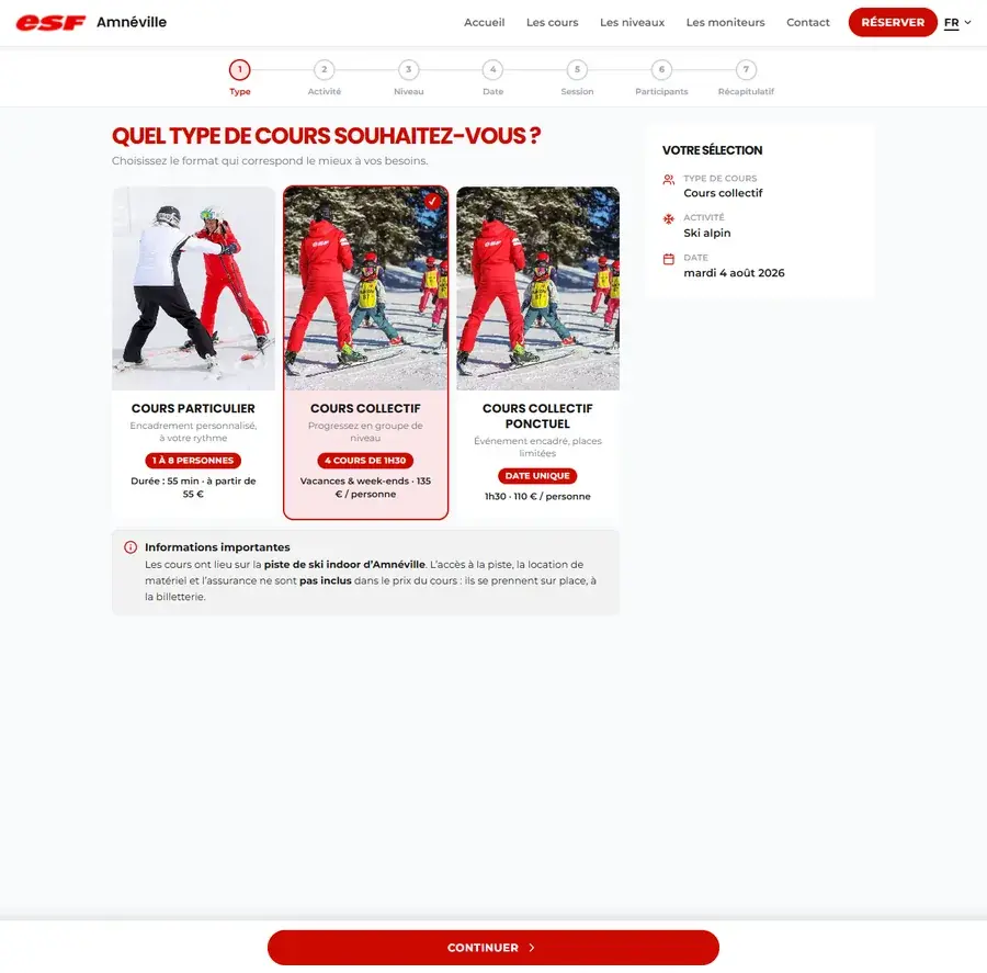 Le site de ESF Amnéville