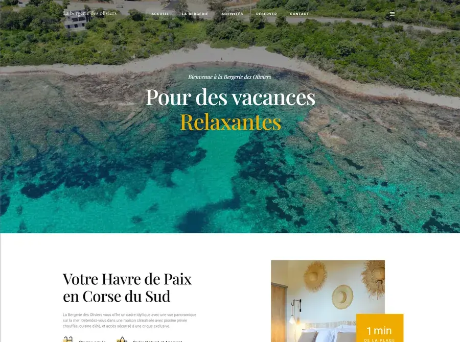 Le site de La Bergerie des Oliviers