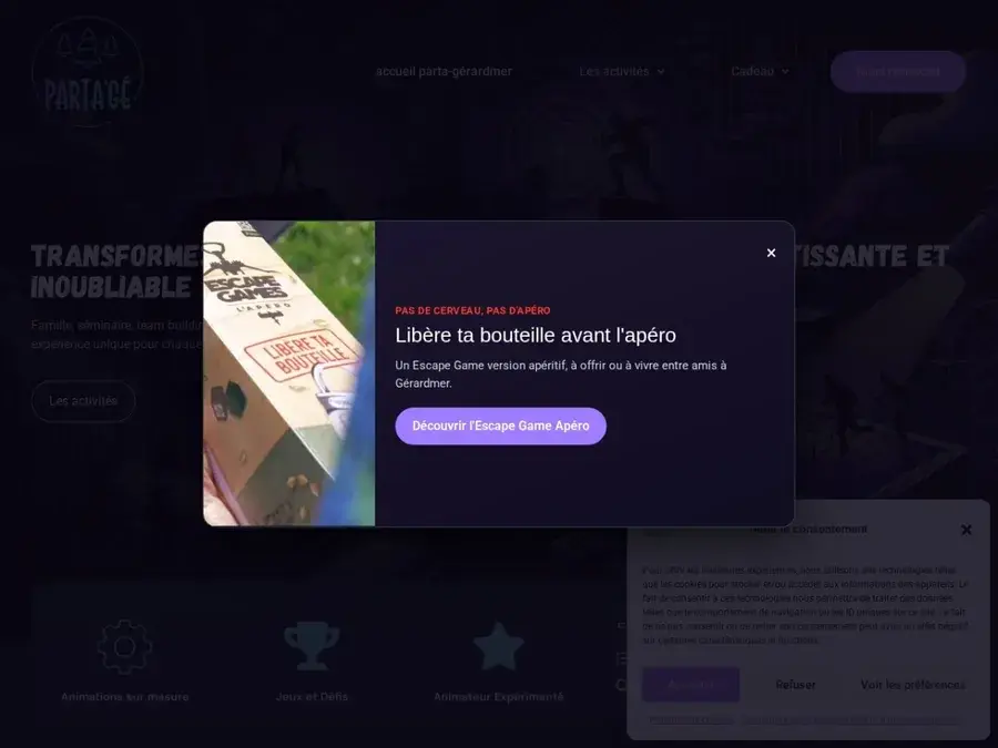 Le site de Parta'Gé Gérardmer