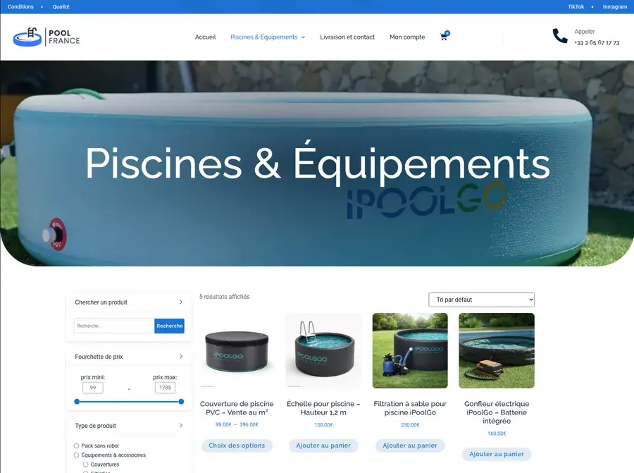Le site de Pool France