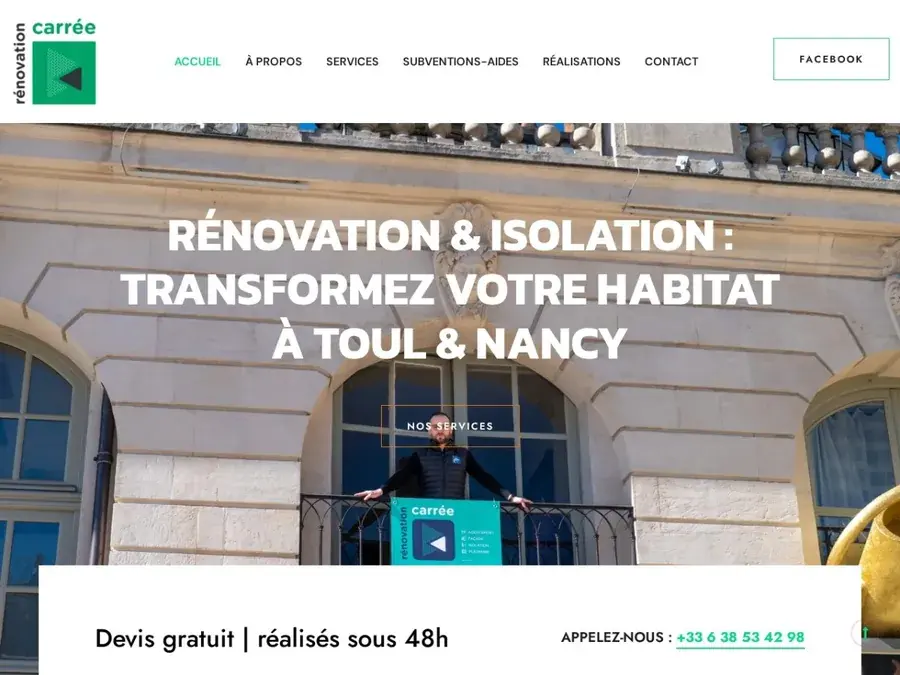 Le site de Rénovation Carré