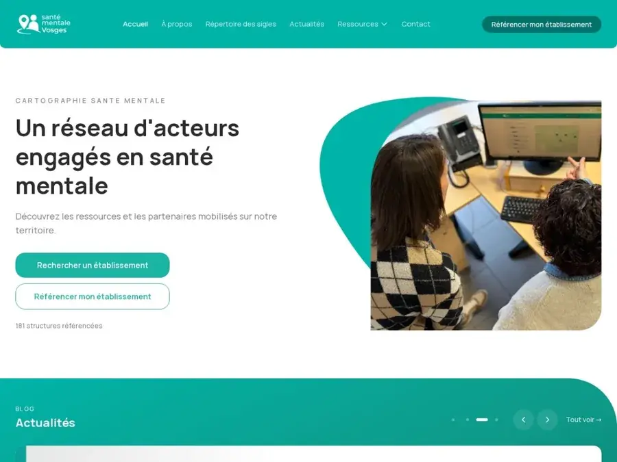 Le site de Santé Mentale Vosges