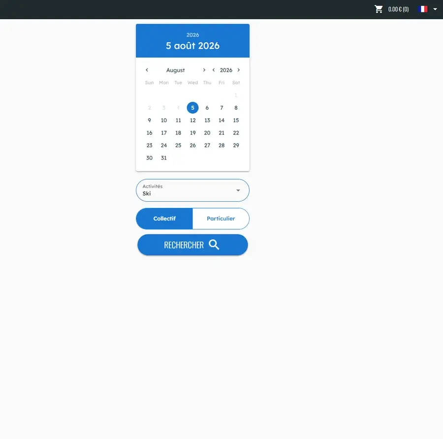 Le site de ESF Amnéville avant la refonte