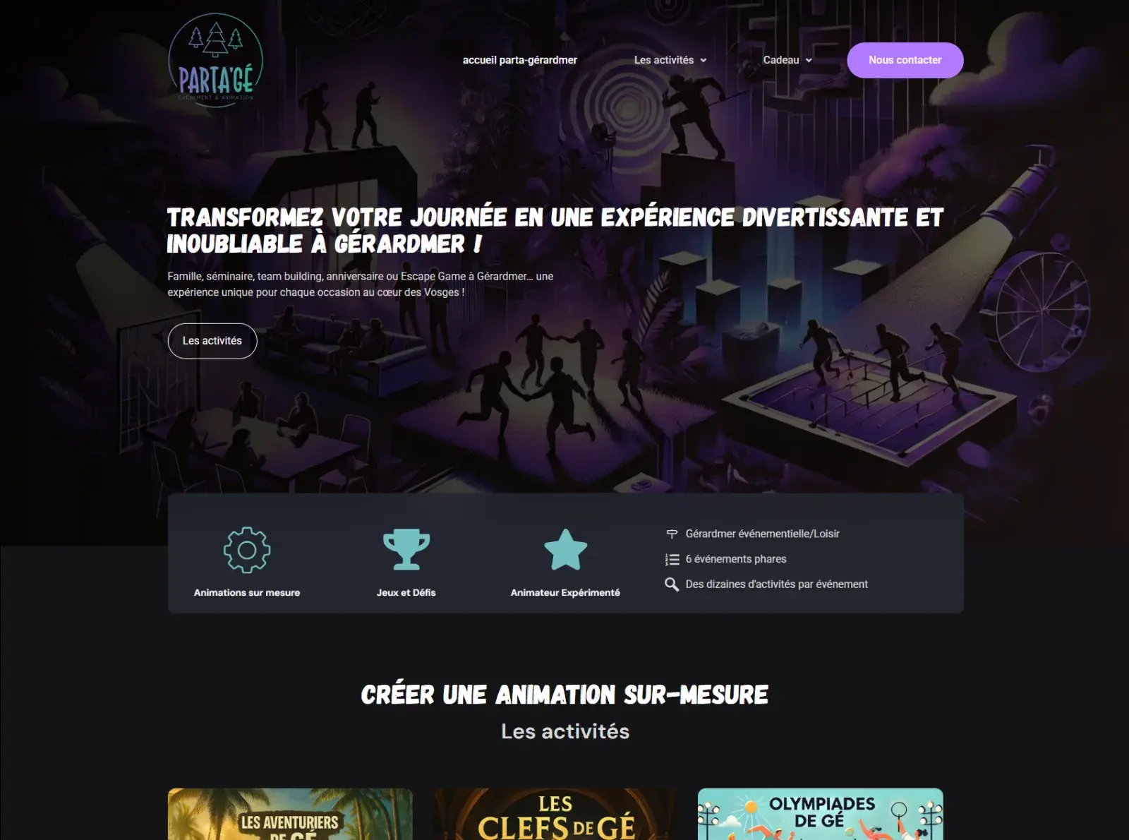 Le site de Parta'Gé Gérardmer